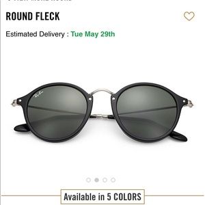 Rayban Round Fleck